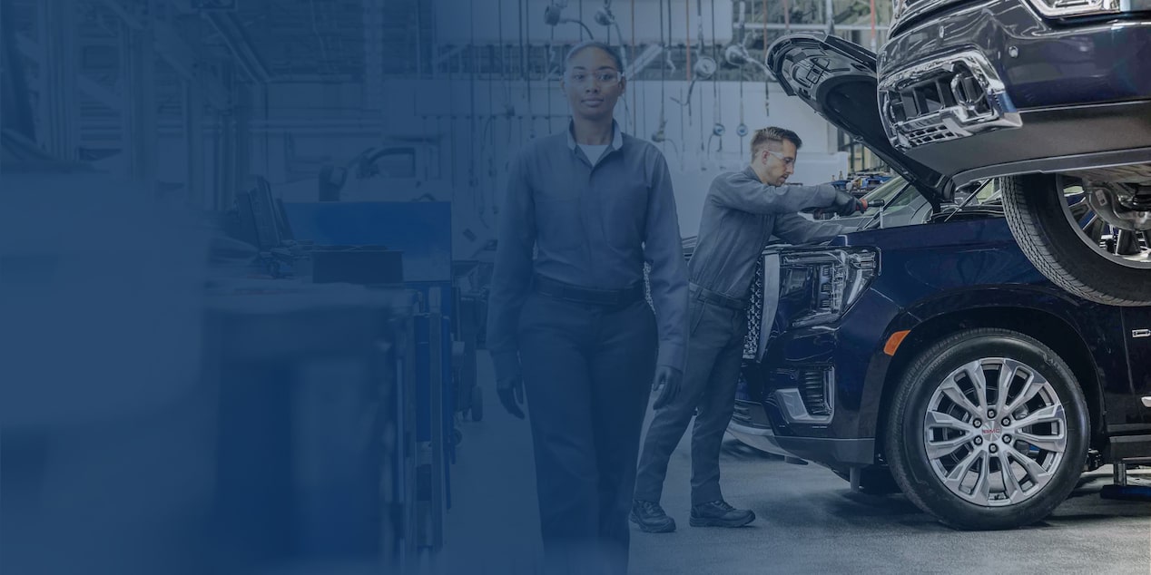 Technicians Working On Cars